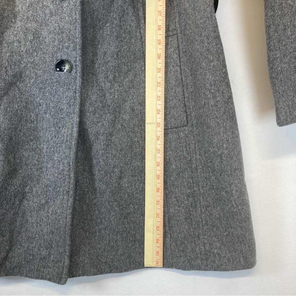East 5th Coat Women’s Gray Plaid Scarf Button Down Size 2XL Wool Blend Pockets - Picture 10 of 16